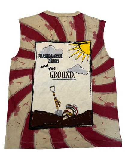 Red Swirl Punk Tank
