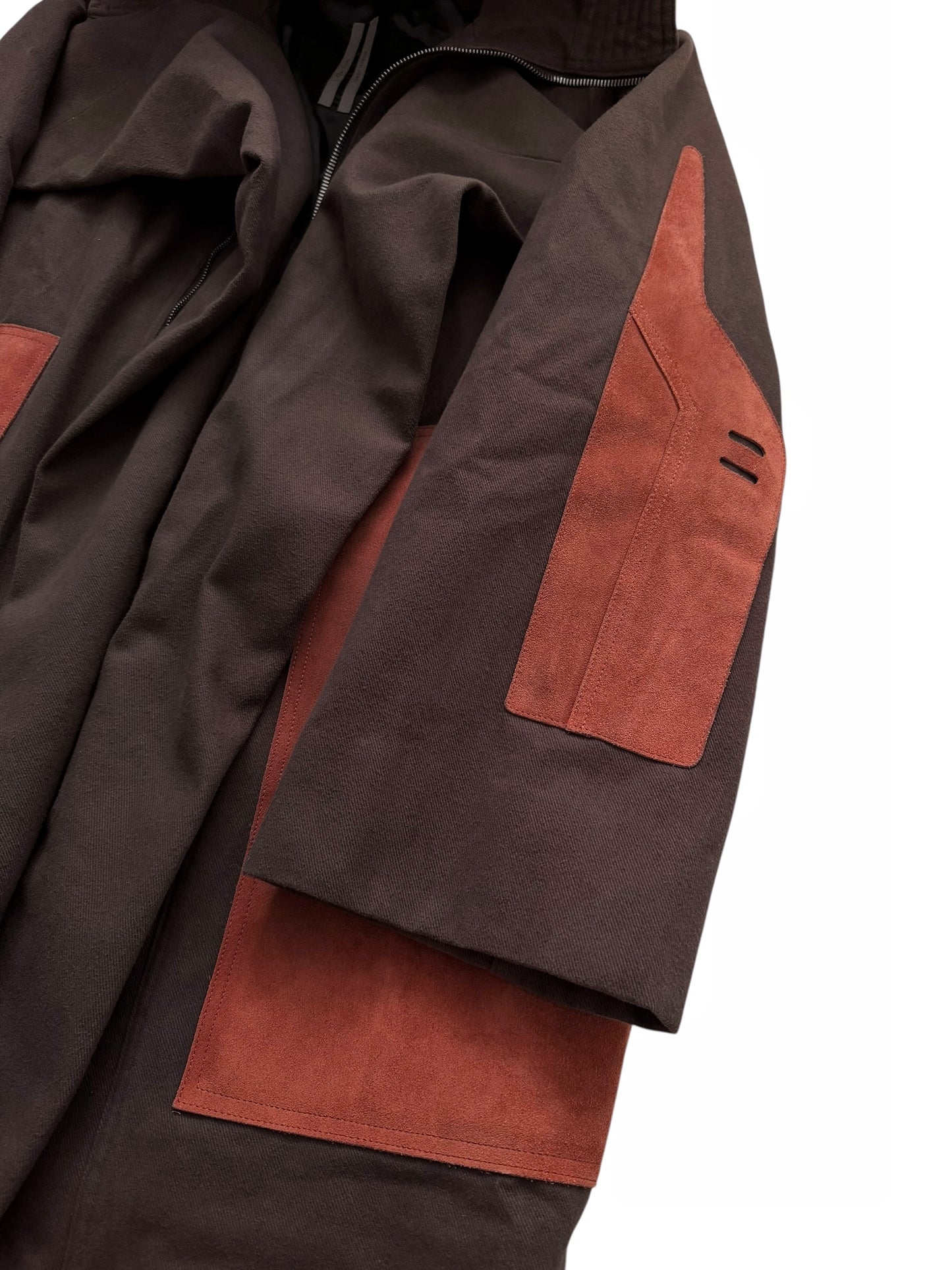 2019 Larry Giant Sisy Parka Suede Panels