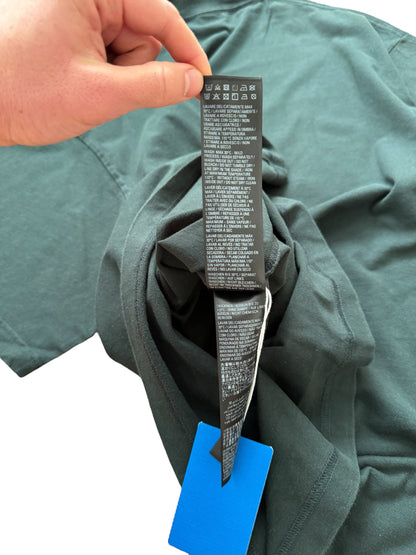 Green Adidas Embroidered Logo Oversized Shirt