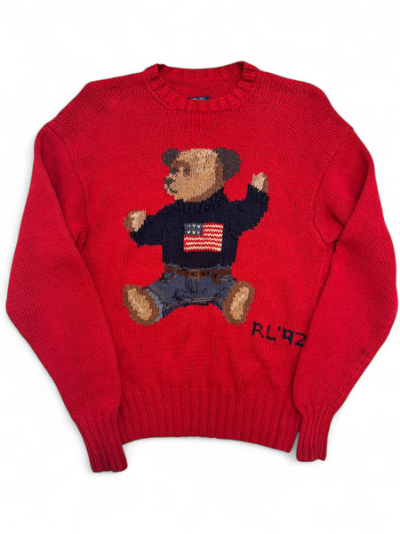 1992 Red Polo Bear Sweater