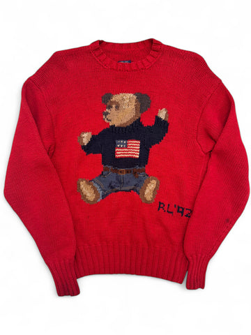 1992 Red Polo Bear Sweater