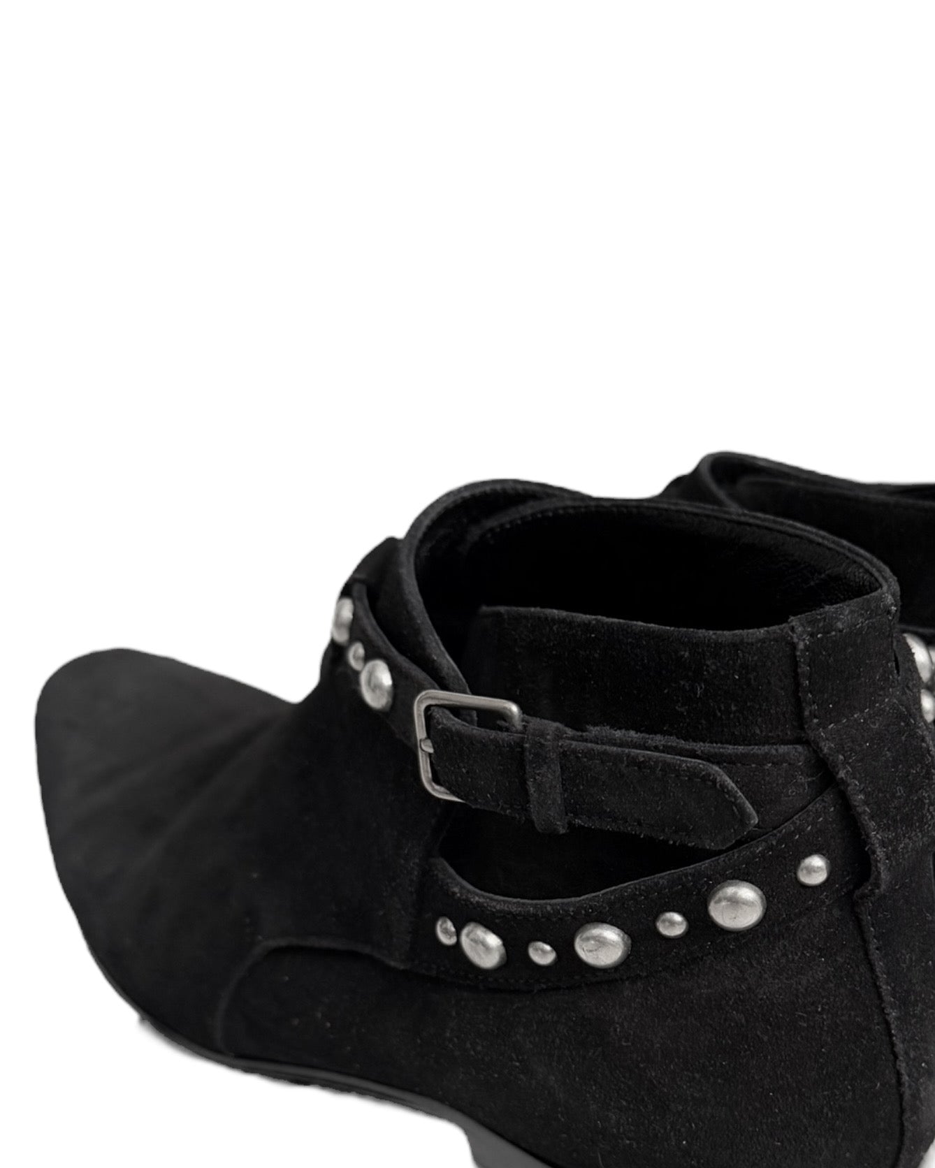 Studded Low Jodhpur Suede Boots