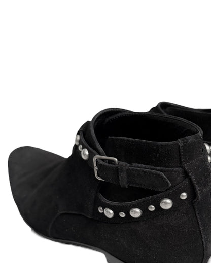Studded Low Jodhpur Suede Boots