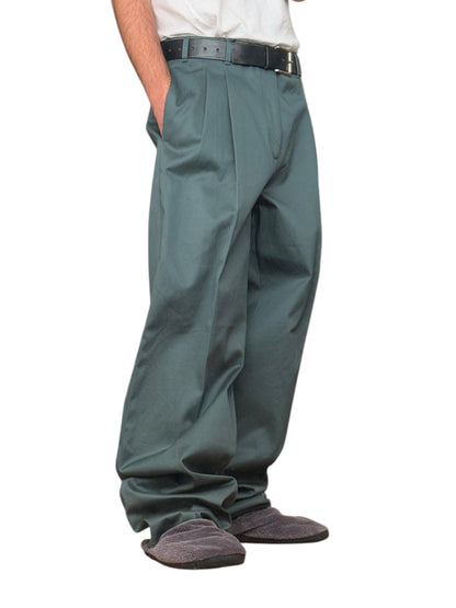 Baggy Green/Blue I <3 You Trouser