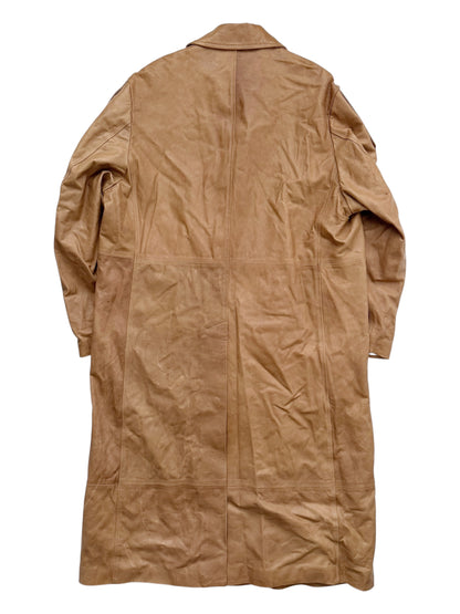 FW25 Natural Leather Trench Coat
