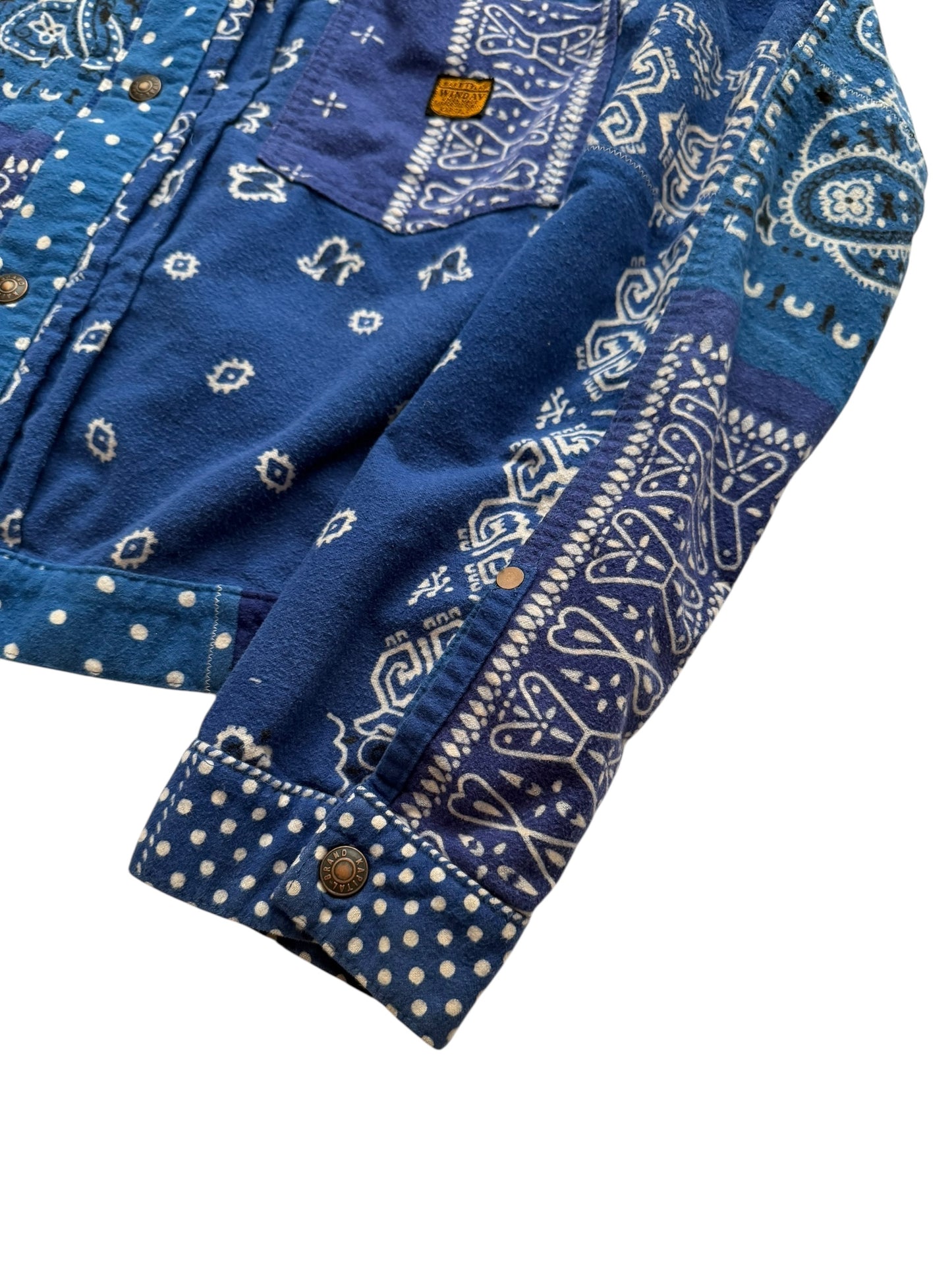 Reversible Blue Kerchief Jacket