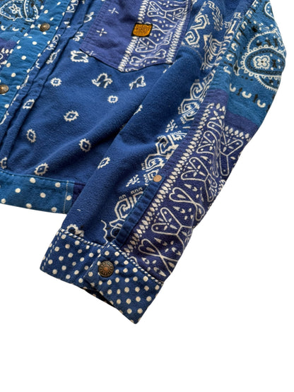 Reversible Blue Kerchief Jacket