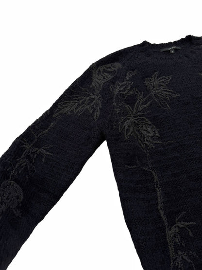 2013 Runway Mohair Silk Embroidered Sweater