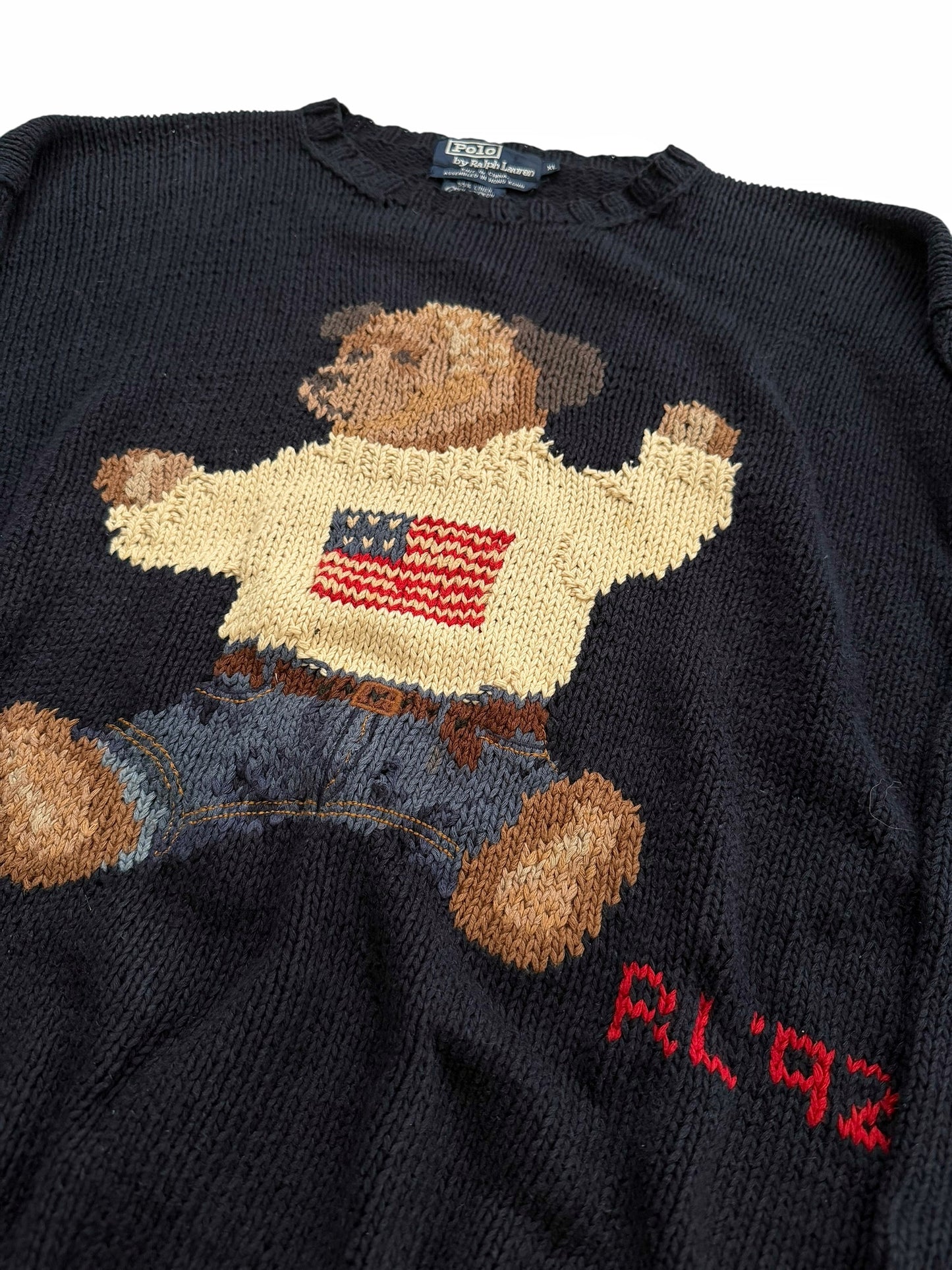 1992 Polo Bear Navy Sweater