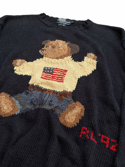 1992 Polo Bear Navy Sweater