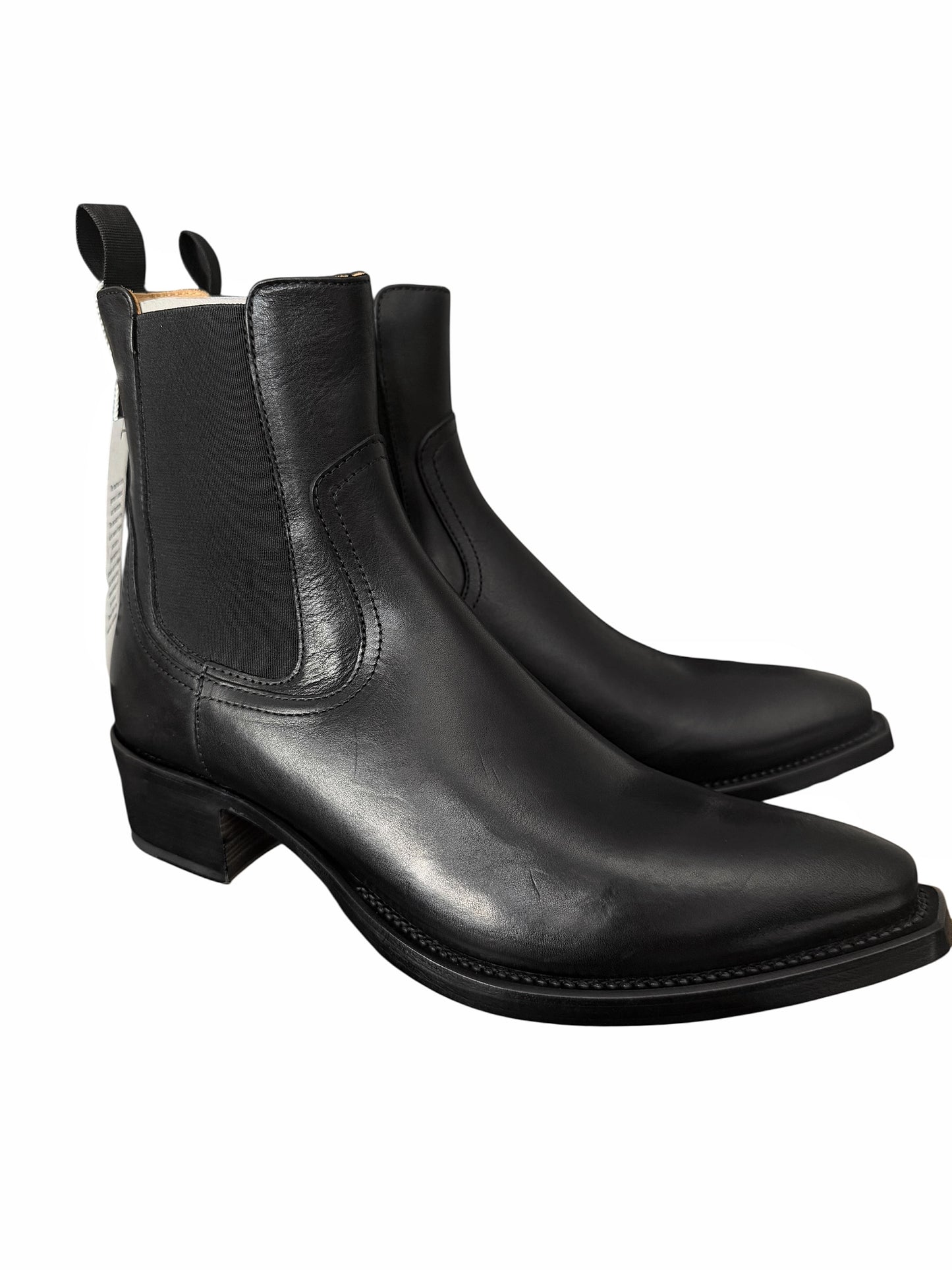 Black Cowboy Chelsea Boot