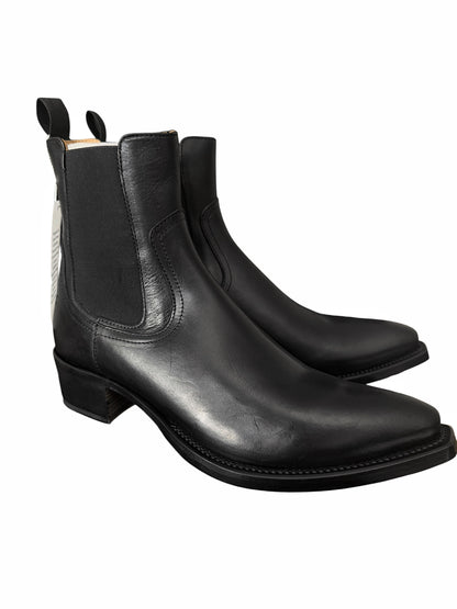 Black Cowboy Chelsea Boot