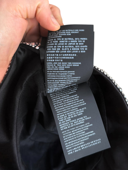 $2650 Crystal Covered Silk Satin Bucket Hat