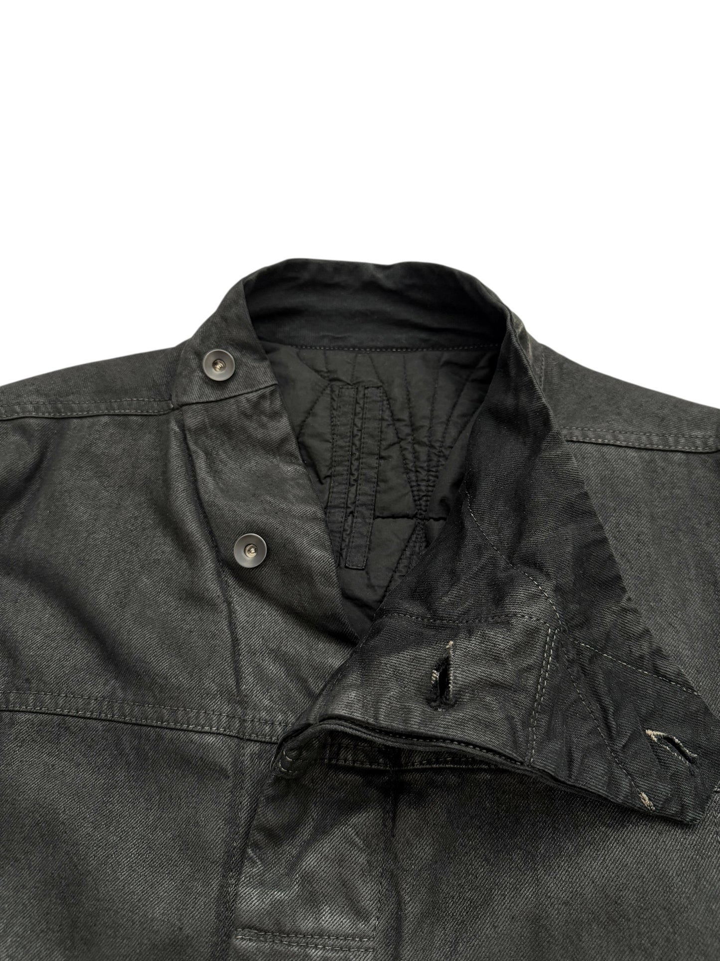FW15 Slave Waxed Hybrid Cargo Pony Jacket