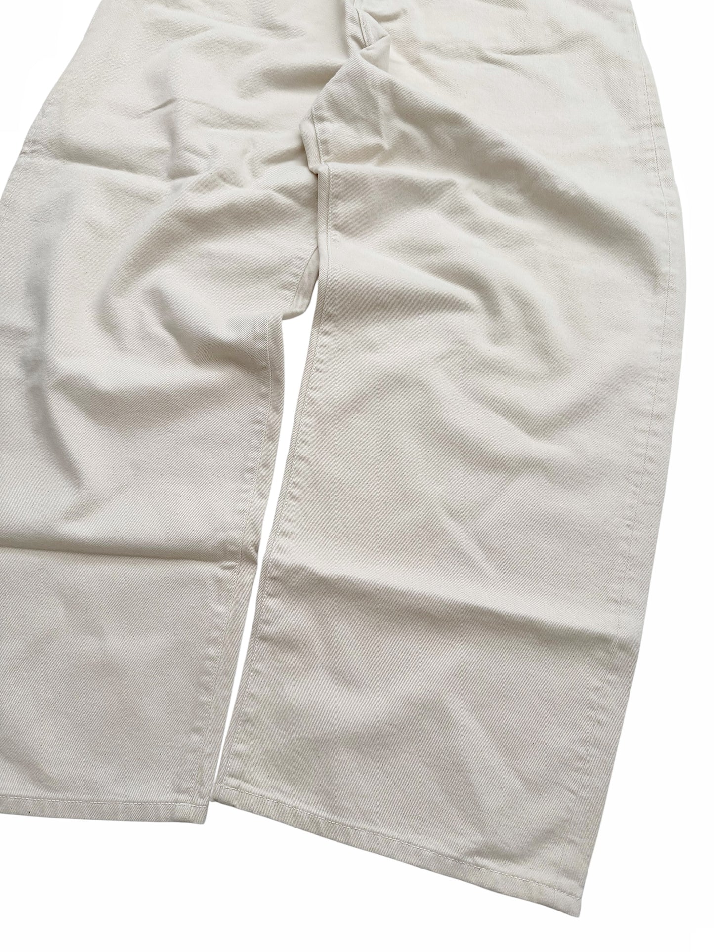 Big Daddy Baggy Beige White Denim Jeans Pant