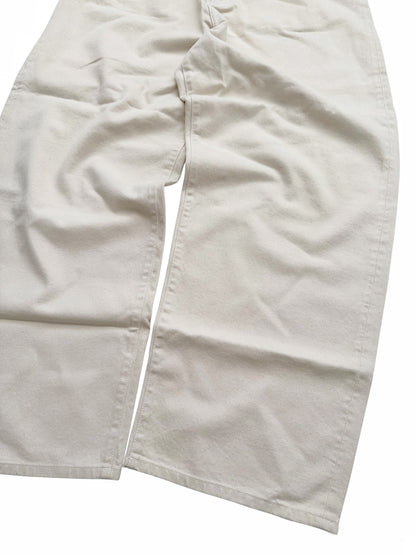 Big Daddy Baggy Beige White Denim Jeans Pant