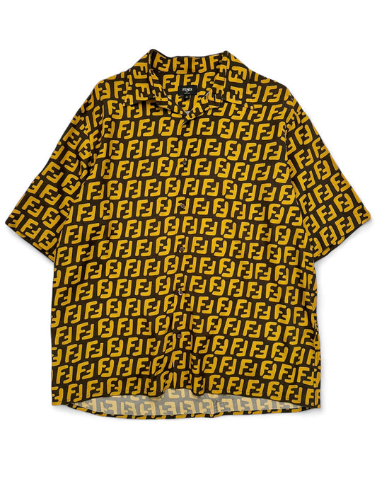 2018 Zucca Monogram Viscose Runway Shirt