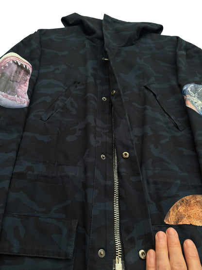 Sterling Ruby Camo Shark Fathers Parka