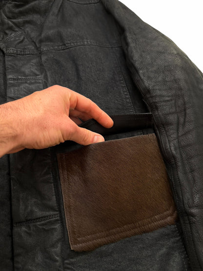 FW15 Slave Waxed Hybrid Cargo Pony Jacket