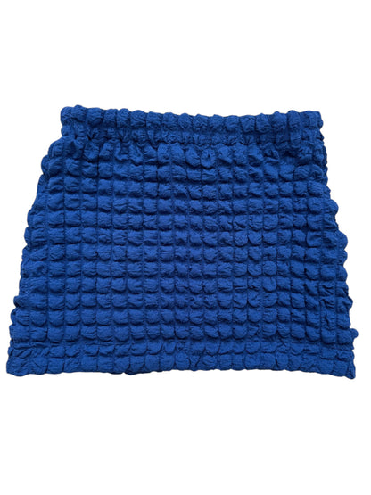 Bubble Mini Skirt Blue