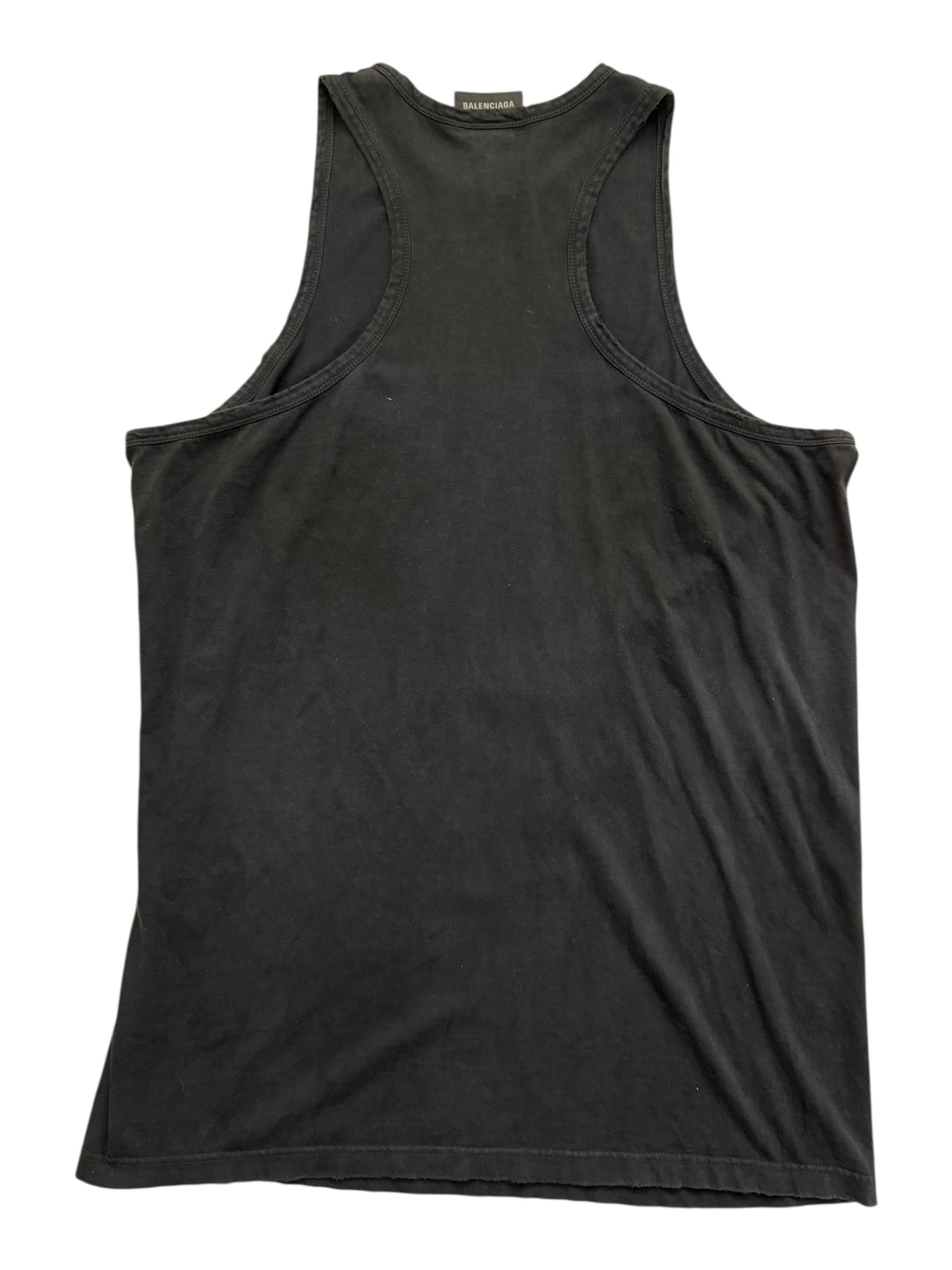 Sporty Racer Tank Neck Flap Logo