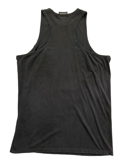 Sporty Racer Tank Neck Flap Logo