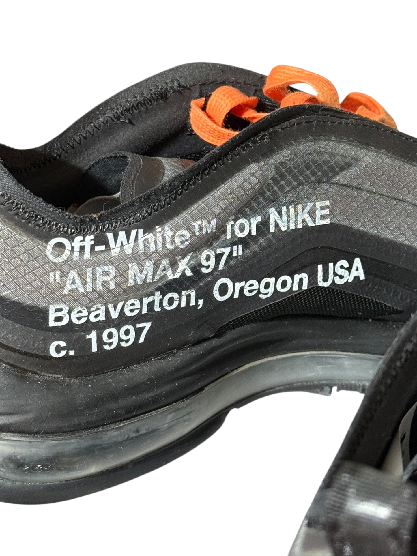 Off White Air Max 97 Black The Ten