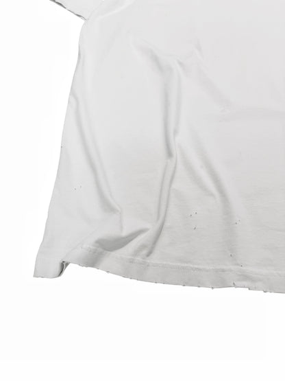 White Pierced Collar Shirt