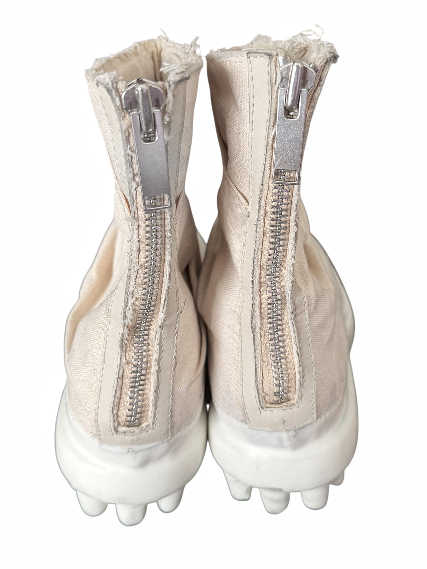 Distressed Canvas Drip Marathon Miner Boot