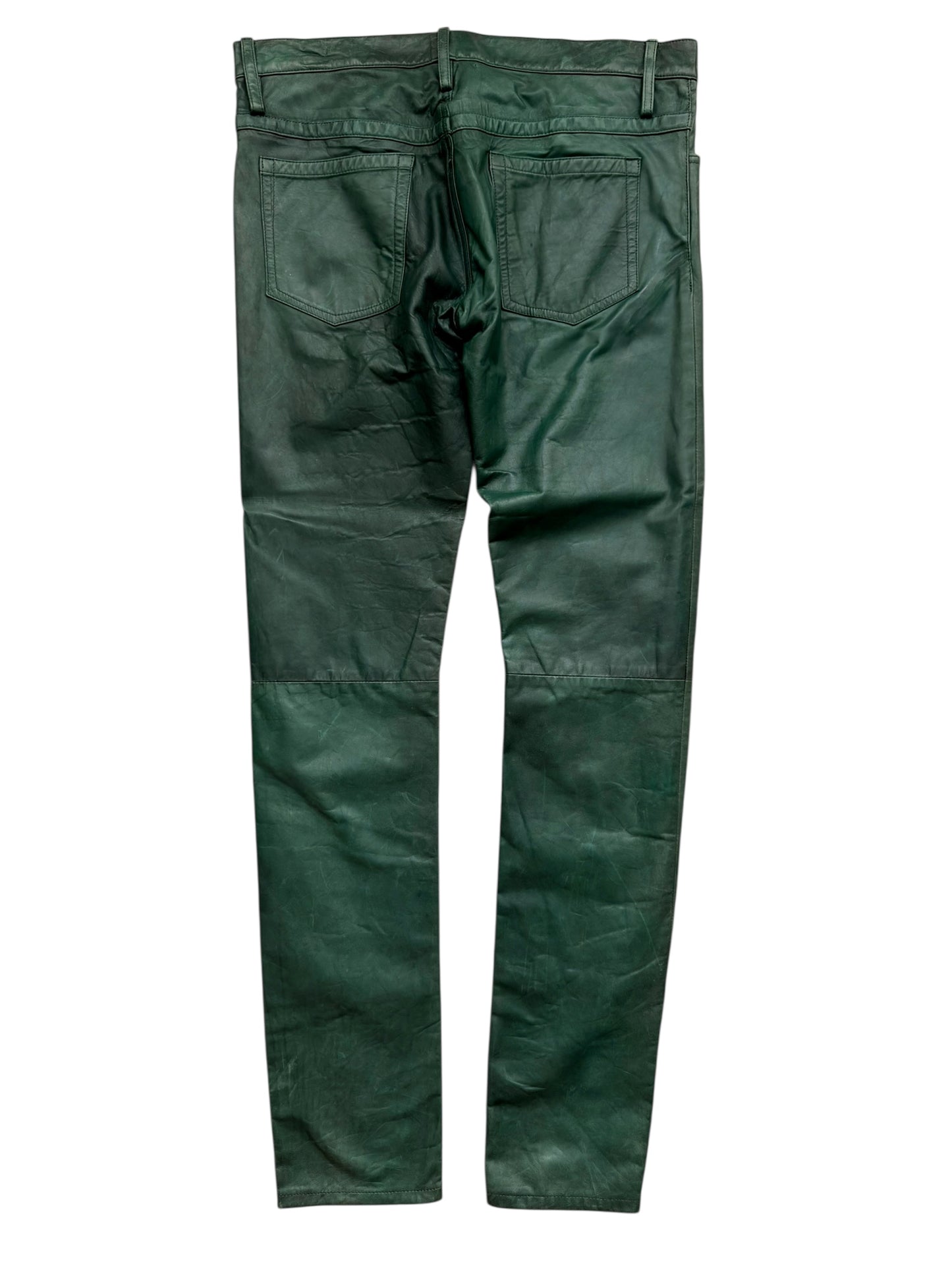 Green Leather Pants