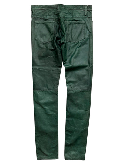 Green Leather Pants