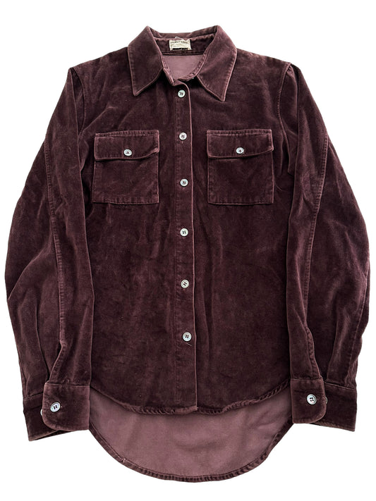 FW1997 Wine Velvet Shirt