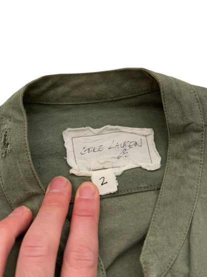 2018 Reconstructed Army Tent Shirt Jacket