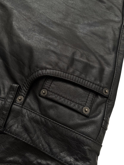 Leather Straight 5-Pocket Pant