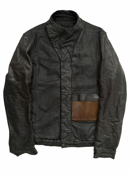 FW15 Slave Waxed Hybrid Cargo Pony Jacket