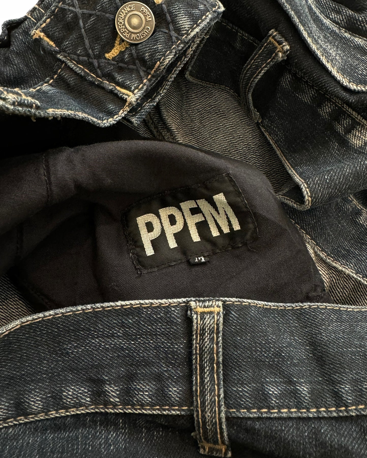 Double Waist Dark Indigo Denim