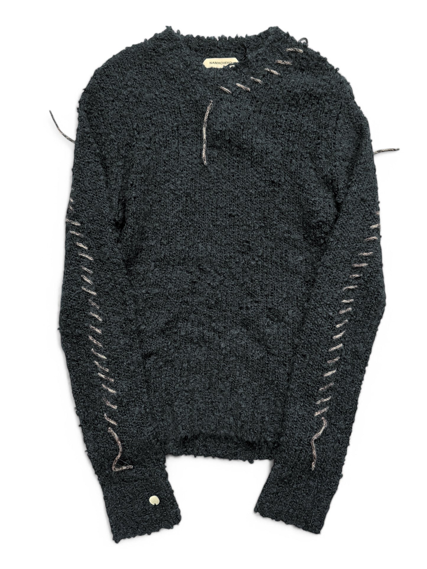 Hankford Fuzzy Boucle Wool Crewneck