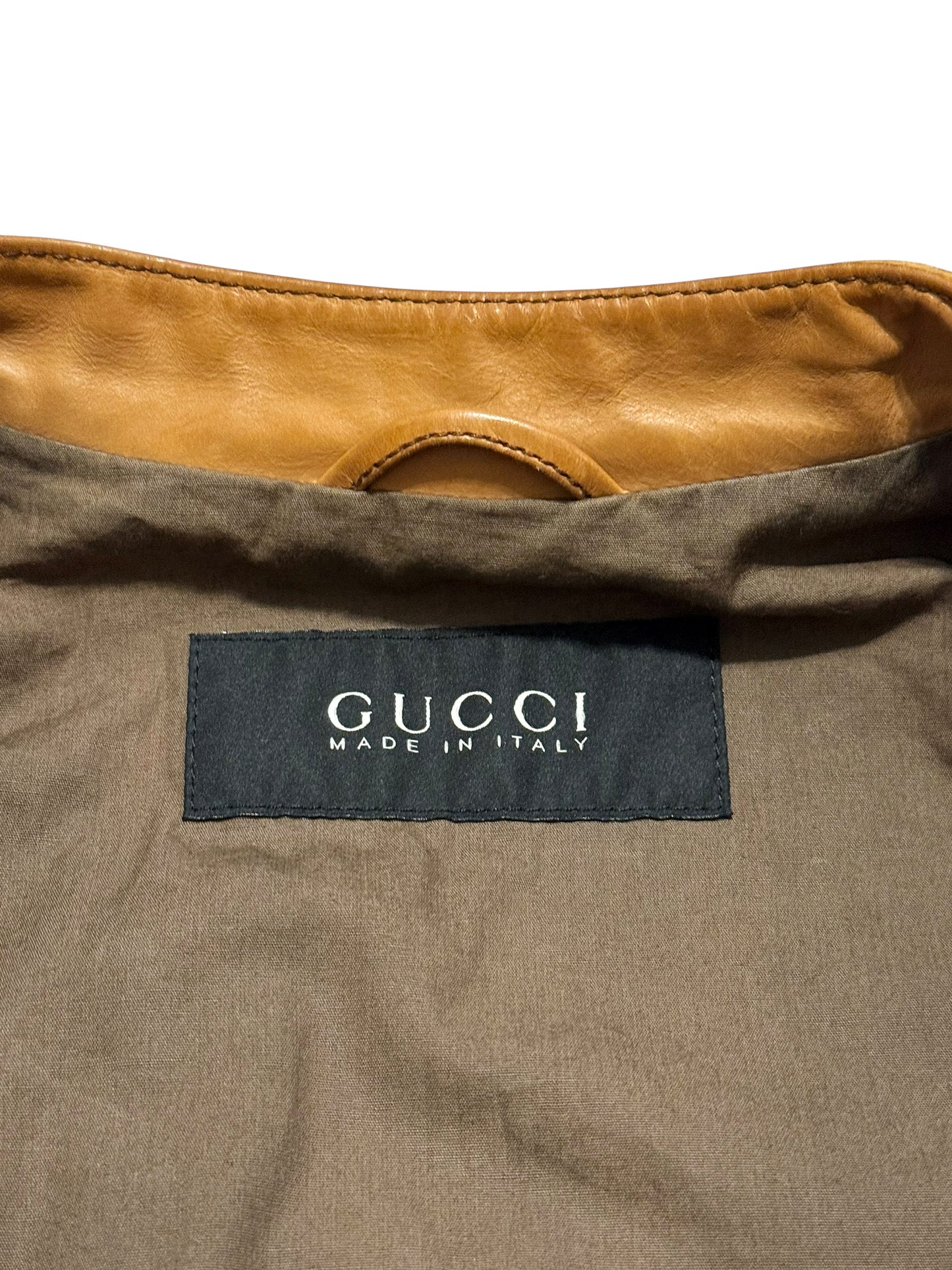 Tom Ford Era Fade Dye Leather Jacket