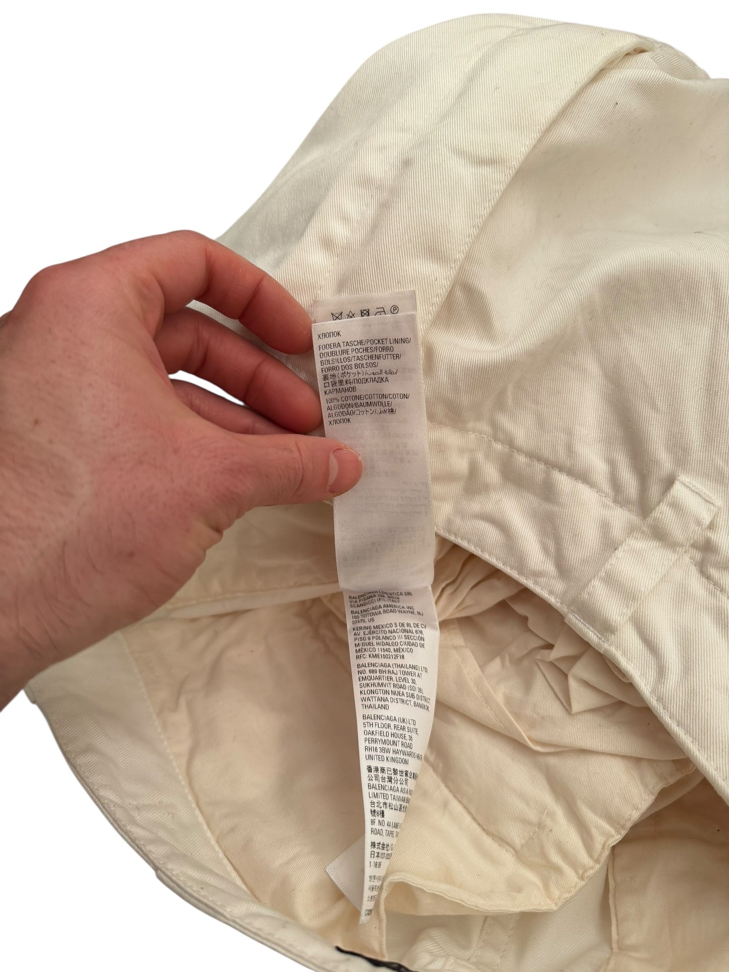 White Heavy Kick Cargo Pants