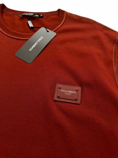 Leather Badge Maroon Shirt