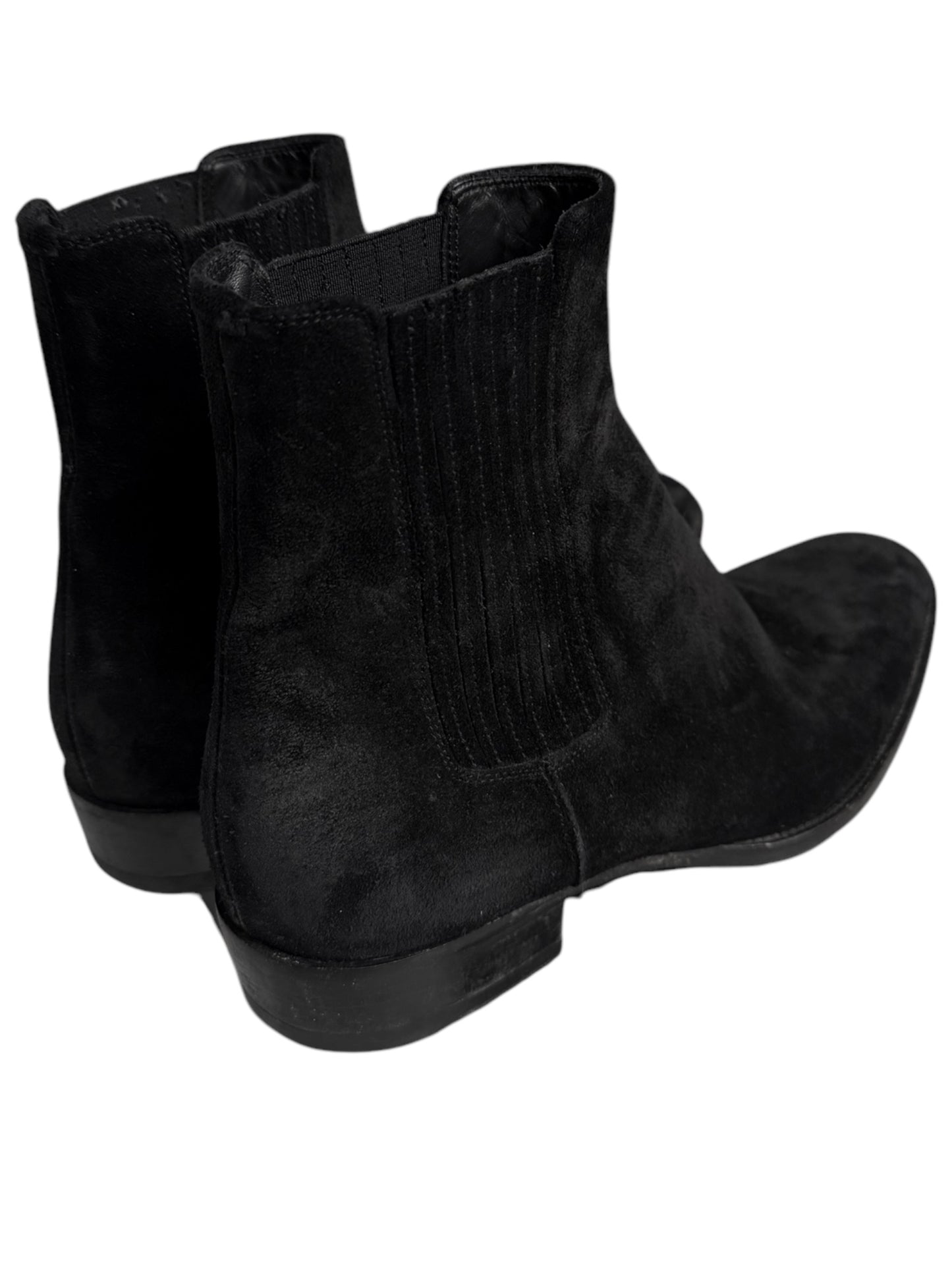 Suede Wyatt Chelsea Black Boot