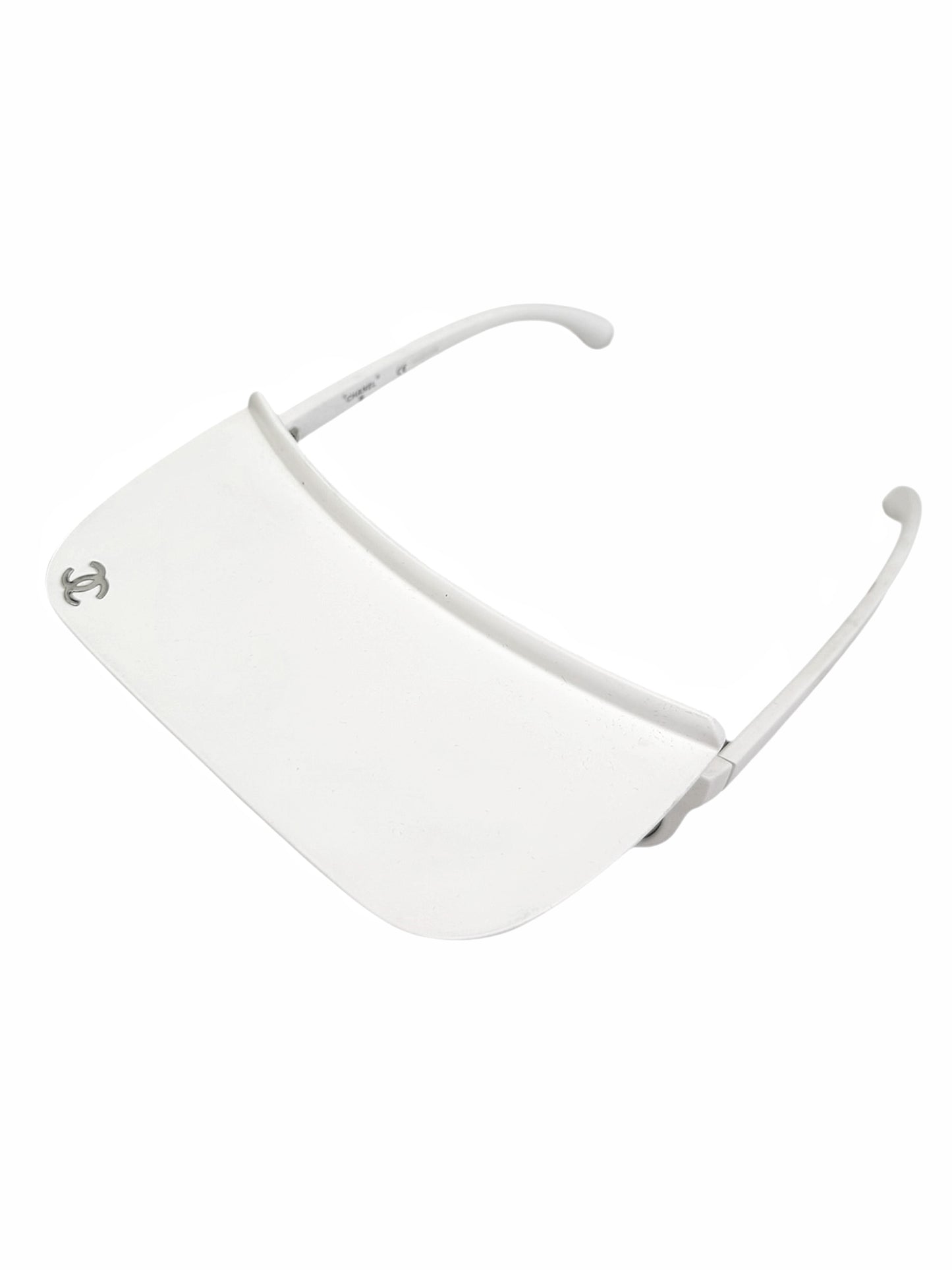 Visor Shield White Sunglasses