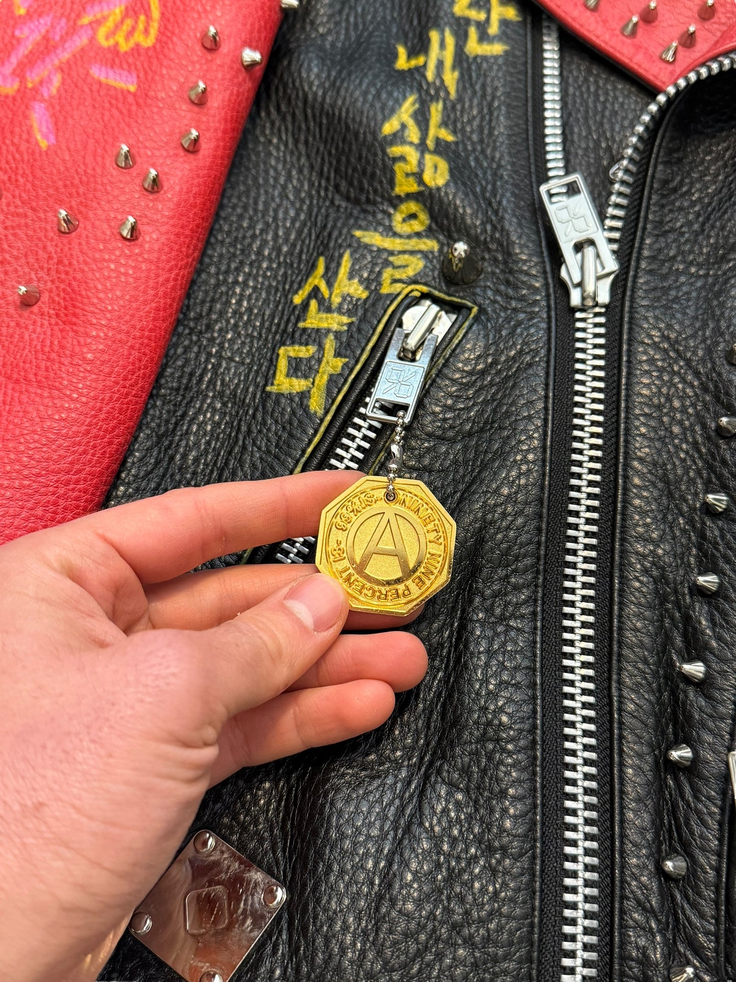 1/1 2018 Hand Customized Leather Punk Hope x Dream Future Jacket