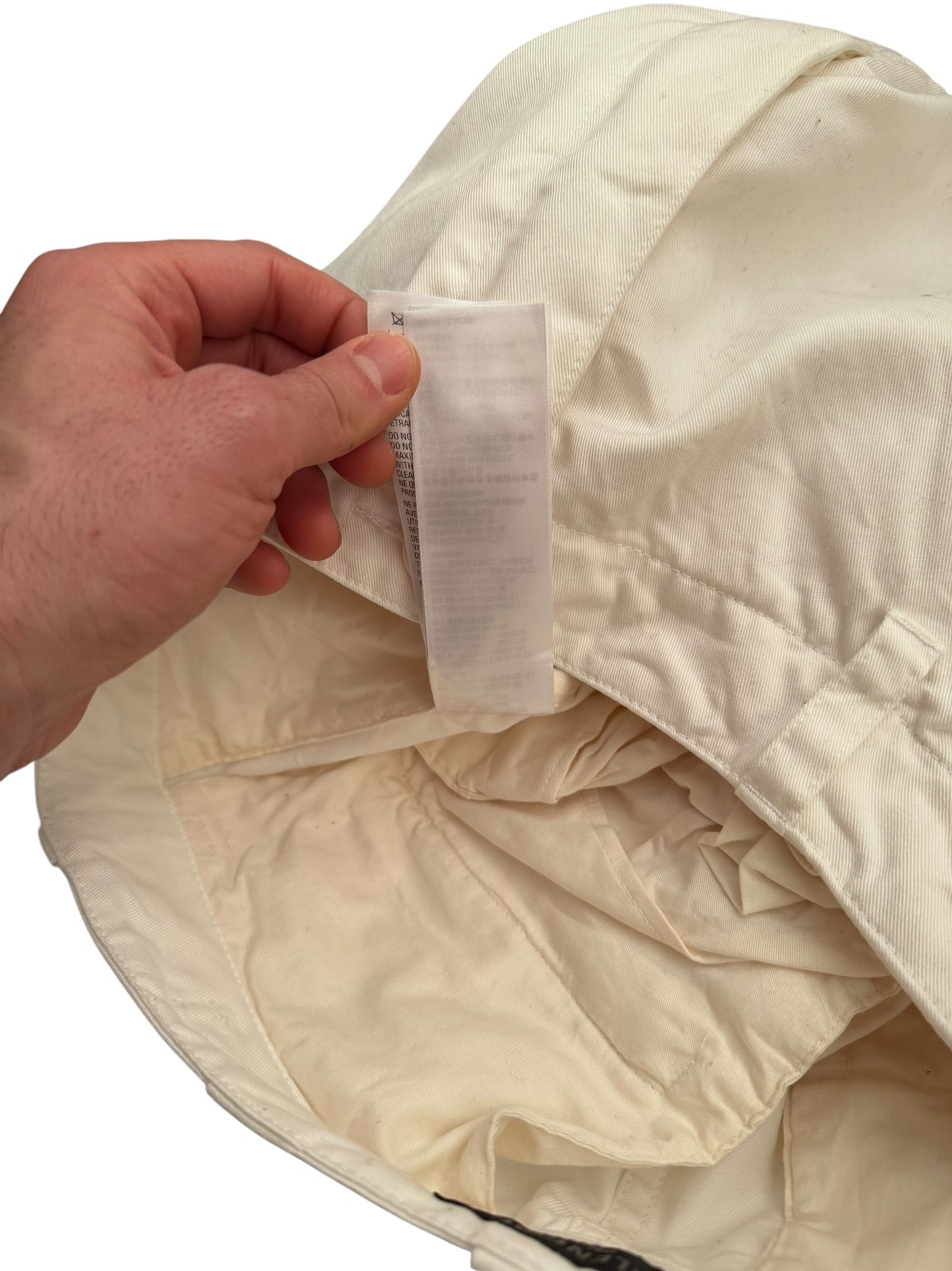 White Heavy Kick Cargo Pants