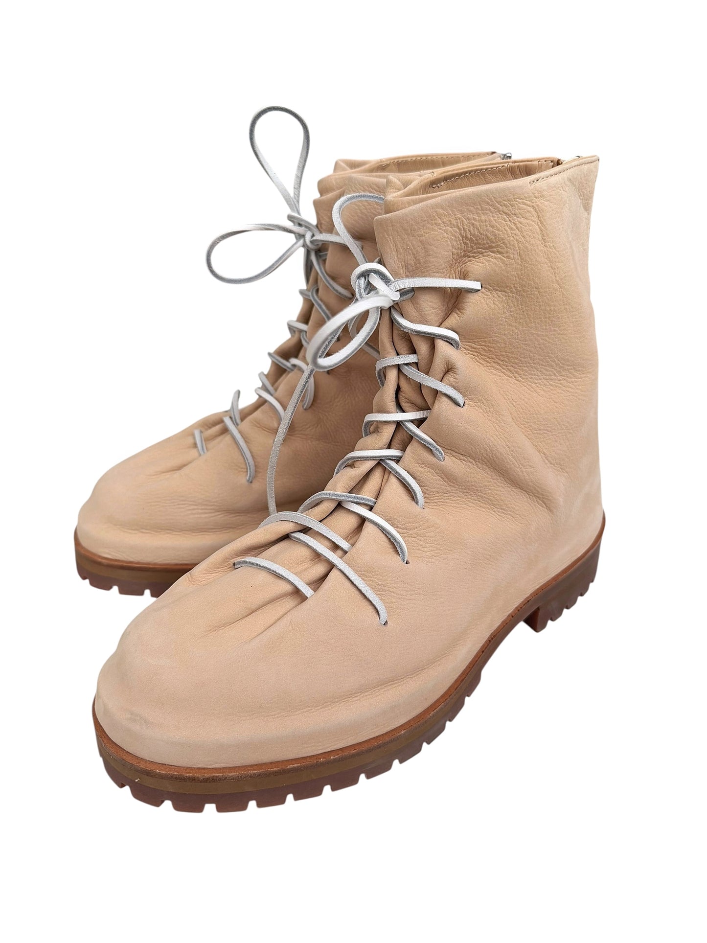 Tan Neutral Italian Leather Lace Marathon