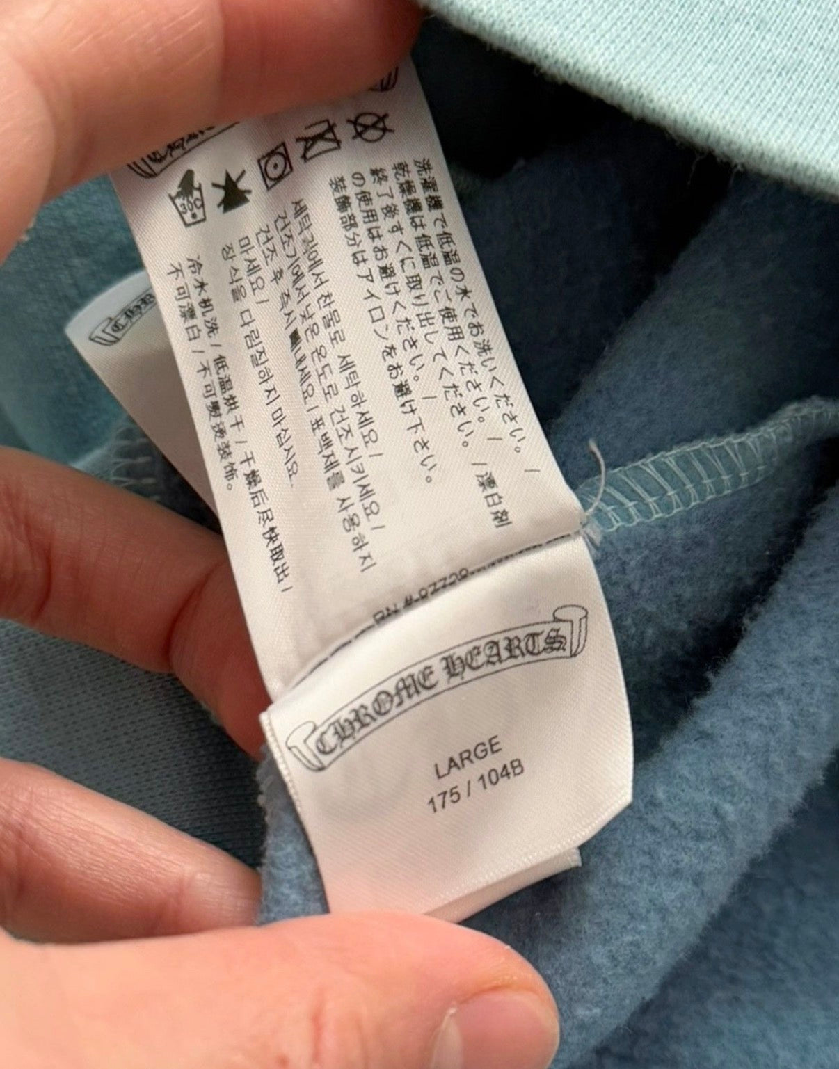 St Barths Exclusive Blue Overdyed Zip Rhodium Hoodie