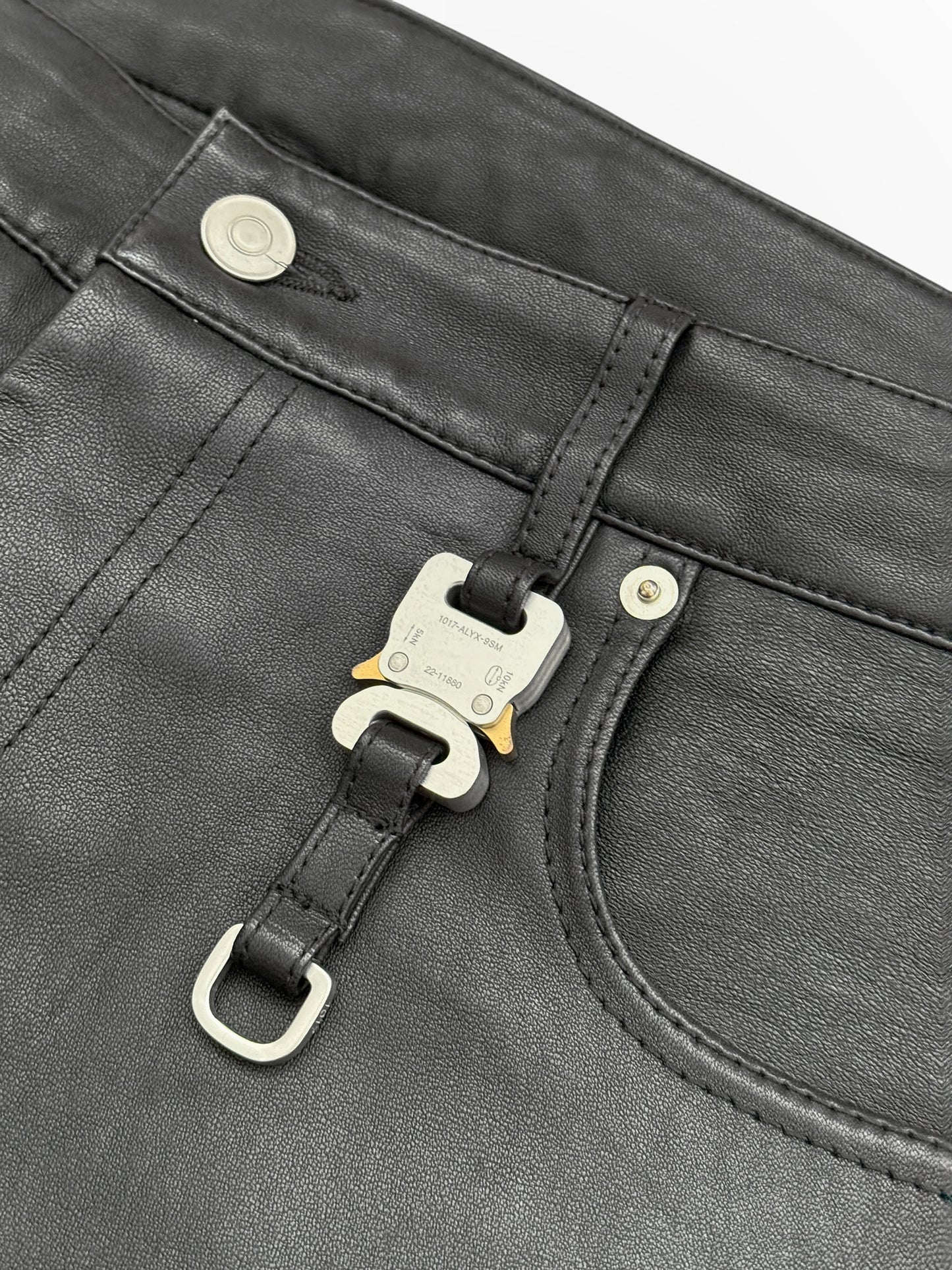 Lambskin Belt Loop Pants