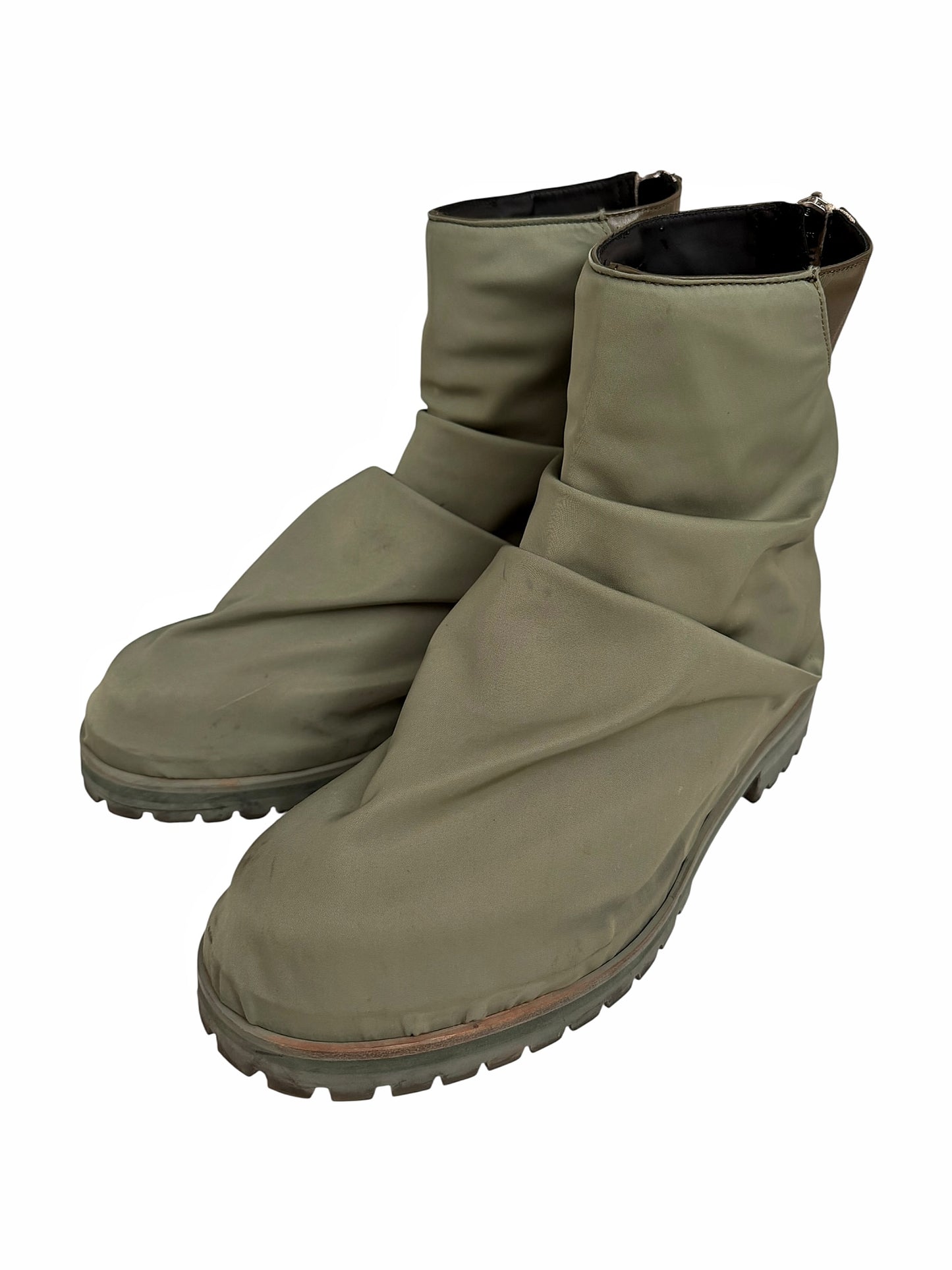 Military Nylon Green Marathon Boots