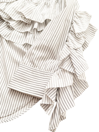 Virgil Abloh Ruffle Stripe Shirt