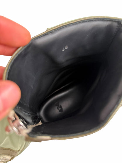 Military Nylon Green Marathon Boots